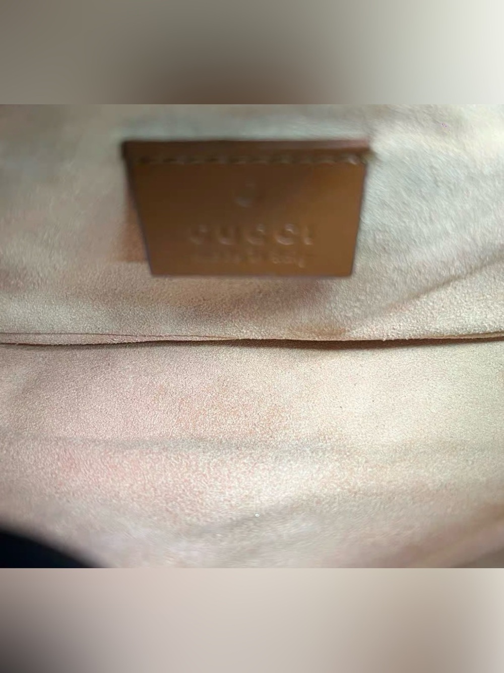 Gucci Brown Quilted Leather Crossbody with Gold Double G - Picture 5 of 6
